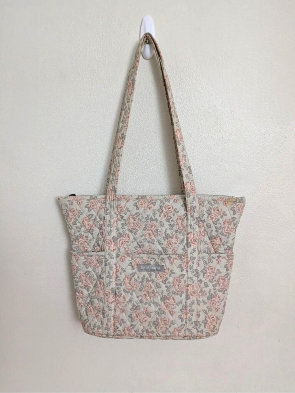 Bella Taylor Cotton Quilted Shoulder Bag Cottagecore Tote